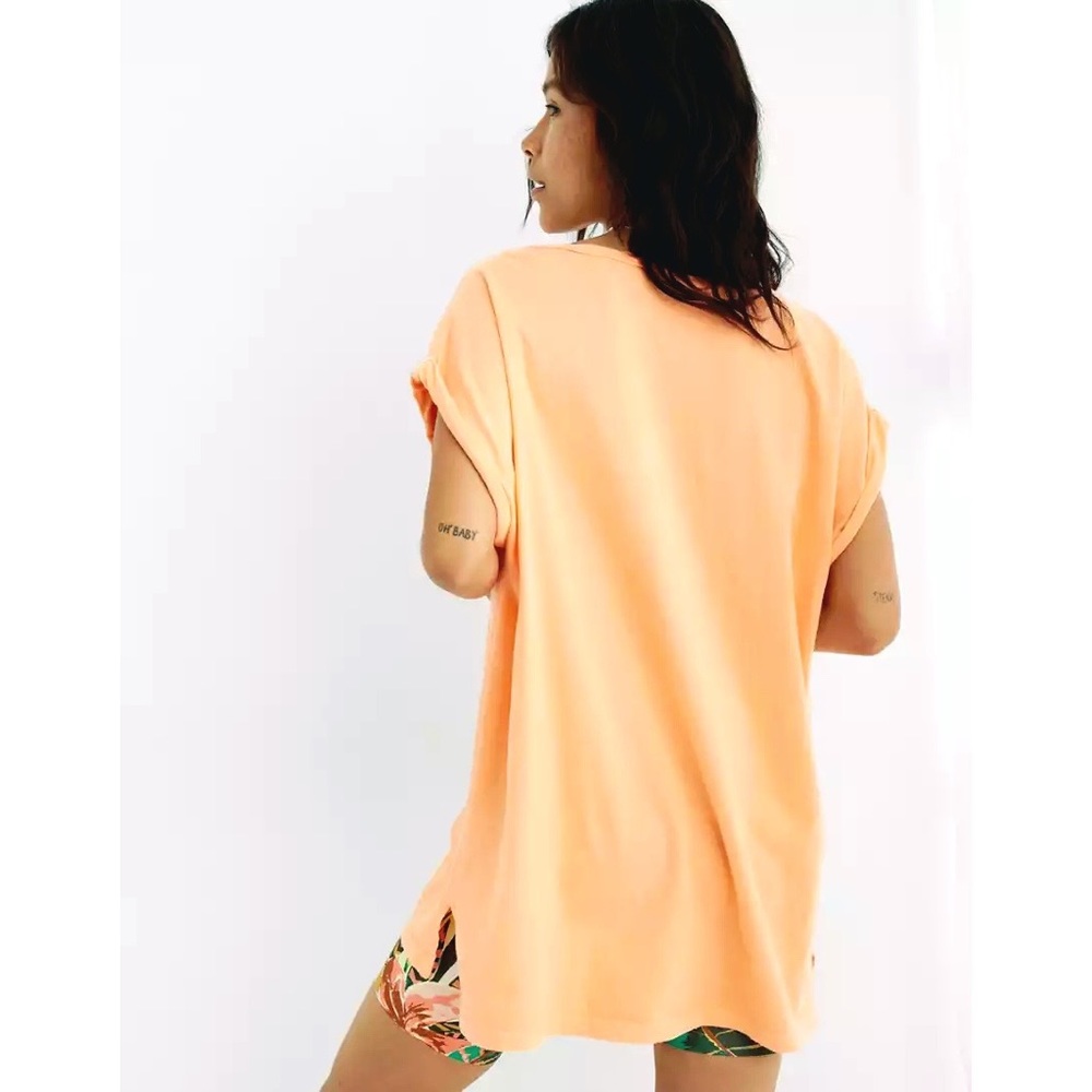 Aerie Oversized Henley TShirt Gem